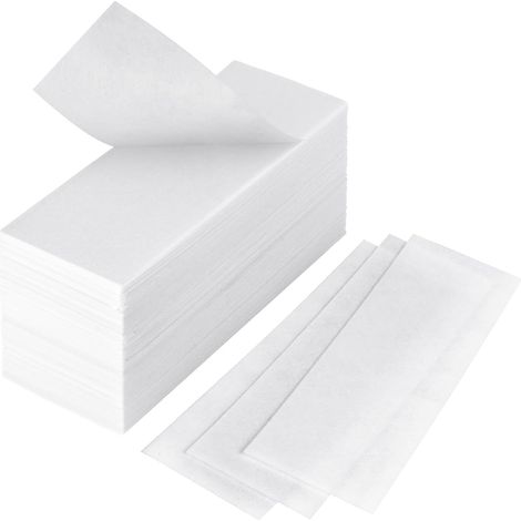 Paquete de 160 tiras de papel encerado no tejido, resistentes al desgarro, para piernas, pecho, espalda, zonas íntimas y rostro. (1/5)