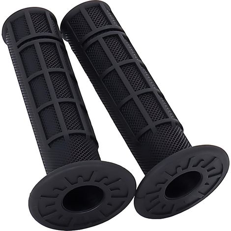 Puños de 7/8" para bicicleta de montaña, fabricados en goma blanda, compatibles con 400ex - Negro (1/5)
