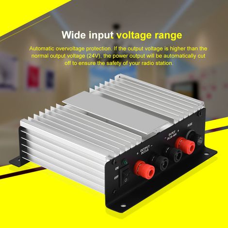 Convertisseur de puissance pour talkie-walkie embarqué (24 V vers 13,8 V), alimentation allume-cigare 45 A