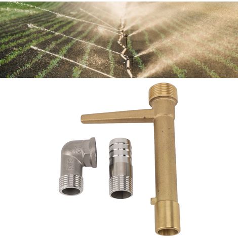 Llave de acoplamiento rápido de latón G3/4 para válvula de riego automática, fácil y duradera instalación, para riego de jardines. (1/5)