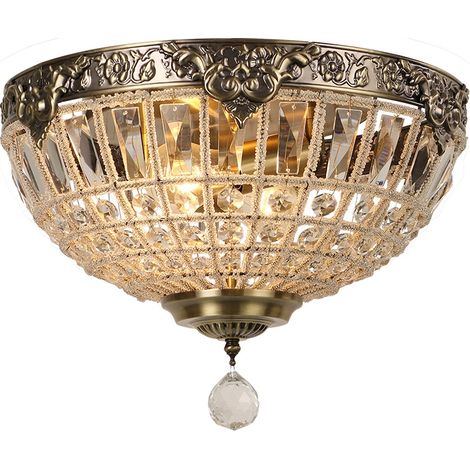 JCPYIUL Dual Flame Kristall Kronleuchter, Royal Imperial Vintage, für Wohnzimmer, Schlafzimmer, Esszimmer, Kirche, Hotel(Ohne Glühbirne) (1/5)