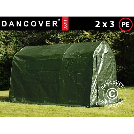 Carpa de almacenamiento PRO 2x3x2m PE, Verde (1/2)