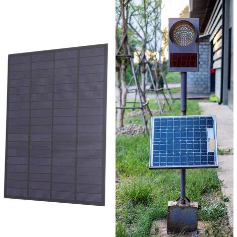 Panneau Solaire 18V 5W Polycristallin Mini Portable Époxy pour DIY Chargeur Lumière de Jardin Panneau Mini Portable DIY Panneau 18V 5W Polycristallin Portable Époxy (1/5)