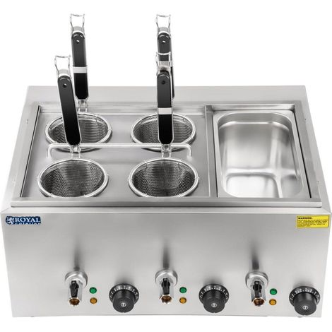 Cocedor de pasta 4 cestos Bandeja GN 1/3 Potencia: 3 x 1.000 vatios 140001267 (1/3)