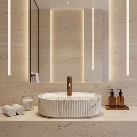 COUNTERTOP WASHBASIN REA MARCELA 50 KALLISTO BEIGE