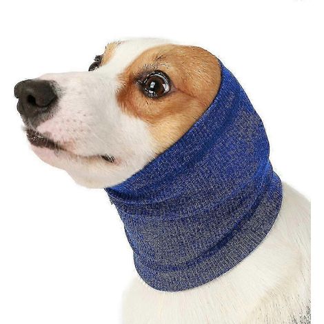 (M)Bandoulière pour chien avec snood, chauffe-cou et protection des oreilles, idéale pour le bain et le toilettage. (1/5)