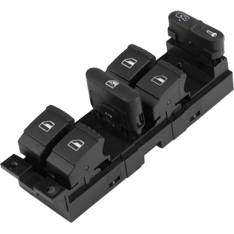 Unité de commutation + interrupteur de lève-vitre électrique bouton de commande de lève-vitre accessoire de remplacement de voiture 1J4 959 857D Convient pour B5 Seat Leon Toledo (1/4)
