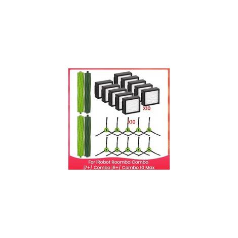 Kit d'accessoires pour aspirateur robot iRobot Roomba Combo J7+/ Combo J9+/ Combo 10 Max : brosses latérales principales, filtres HEPA
