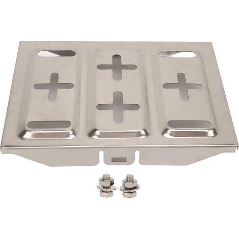 Universal Battery Holder, 193x285mm Stainless Steel Bracket with Fixing Screws, Battery Storage Rack, Car Battery Mounting Bracket (1/5)
