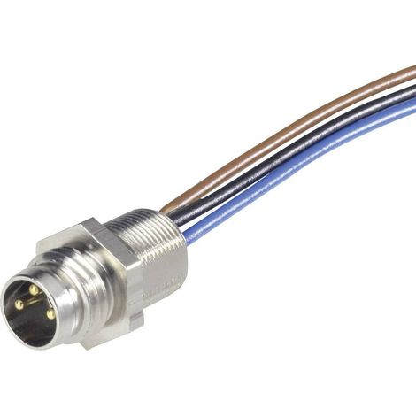 Hirschmann 933 147-001-1 Connettore da pannello per sensore o attuatore M8 Spina 0.50 m Numero di poli: 4 1 pz. (1/2)