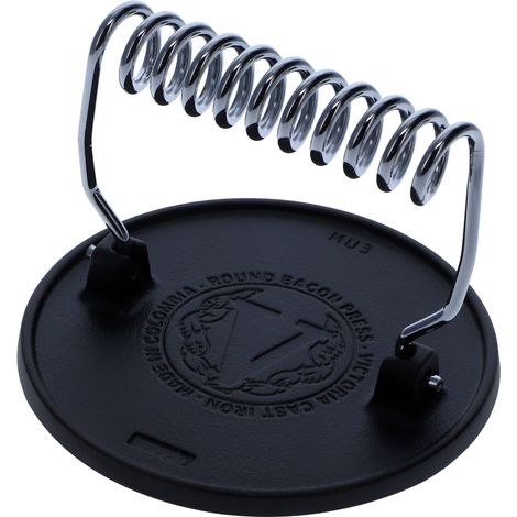 Victoria 34641 Smash Burger Press, Presse Viande Hachée, Fonte 16,5cm pour Grillades, sans PTFE  Noir (1/5)