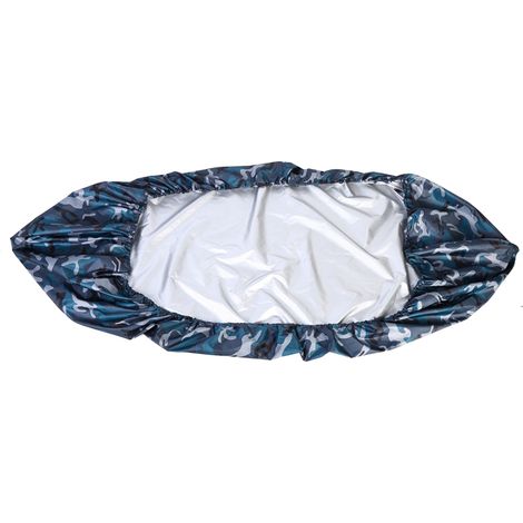 Housse de protection imperméable anti-UV pour kayak 3.6 à 4 m, bâche de rangage extérieur (Camouflage marin) (1/4)