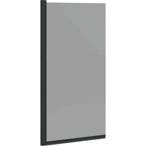 Maison Exclusive - Schermo per Bagno e Doccia Nero 68 x 130 cm Vetro Temperato