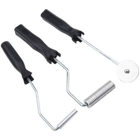 Rouleau débulleur 3pcs – Outils en aluminium pour résine – Longueur 31 cm – Tête de rouleau 50/70 mm – Nettoyage des bulles d'air (1/4)