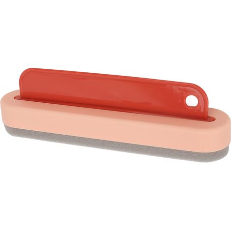 Raclette de nettoyage de miroir de salle de bain 2 en 1, grattoir et chiffon pour le nettoyage des murs en verre (1/5)