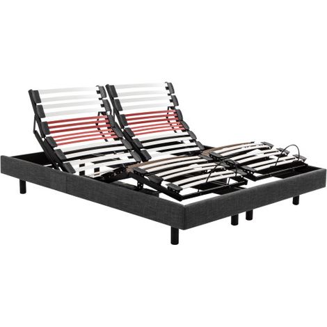 Sommier electrique Epeda HORIZON 80x200 Chiné Drak Grey Lattes (1/3)