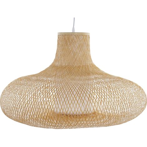 Suspension design bambou tressé pour déco chaleureuse - Bambou naturel tressé élégant (1/5)