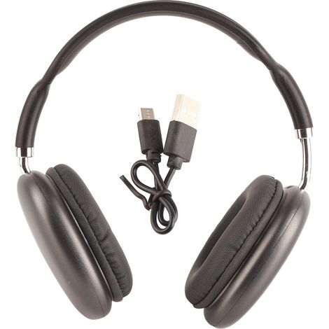 Casque Audio Bluetooth Réduction de Bruit avec Son Clair et Basses Puissantes pour PC/Ordinateur Noir (1/5)