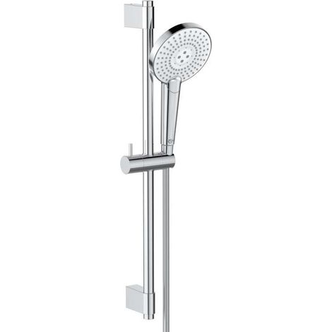 Ideal Standard Idealrain Evo Jet - Set de douche Circle, barre 60 cm avec douchette, 3 jets, chrome B1761AA (1/3)