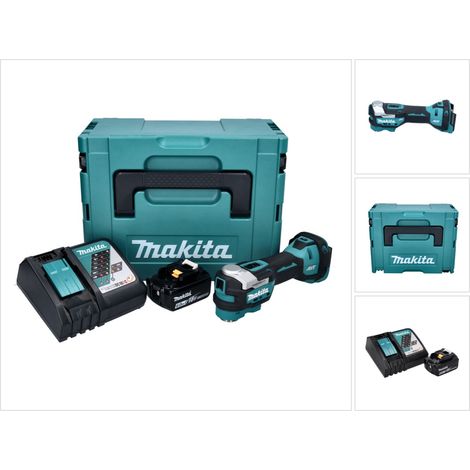 Makita DTM 52 RG1J Akku Multifunktionswerkzeug 18 V Starlock Max Brushless + 1x Akku 6,0 Ah + Ladegerät + Makpac