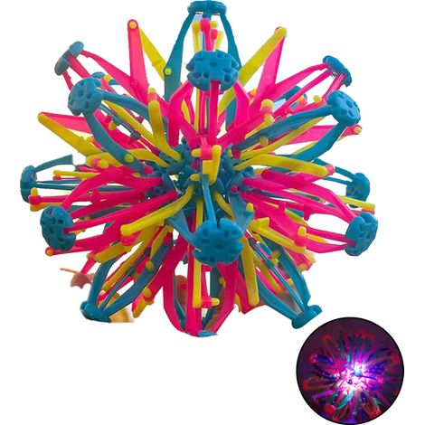 1 télescopique, balle extensible, jouet anti-stress, outil de respiration, pour adultes et enfants