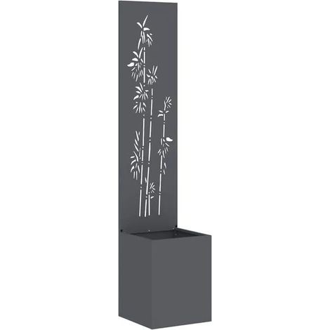 Paravent de jardin anthracite, 32 x 140 cm (1/5)