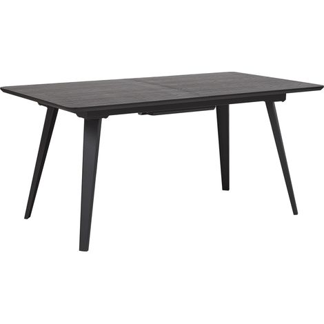 Extending Dining Table IRVINGTON Black 160/200 cm 90 cm (1/5)