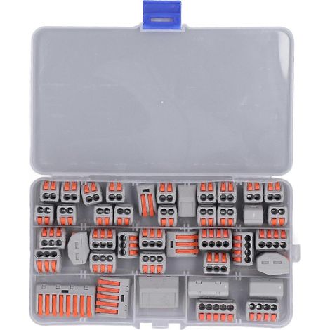 41 Stück Hebel-Drahtverbinder, flammhemmend, aus PC, Schnellkupplung, 250 V, 32 A (1/4)