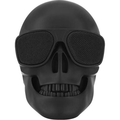 Enceinte Bluetooth portable sans fil, motif tête de mort, 15 W, radio FM BT4.0, pour Halloween, soldes (1/2)