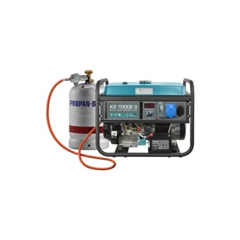 Könner & Söhnen – Groupe électrogène essence et gaz 5500 W – Démarrage électrique – Système AVR – Autonomie 17H – Puissance sonore 70 dB – 1 cylindre 4 temps