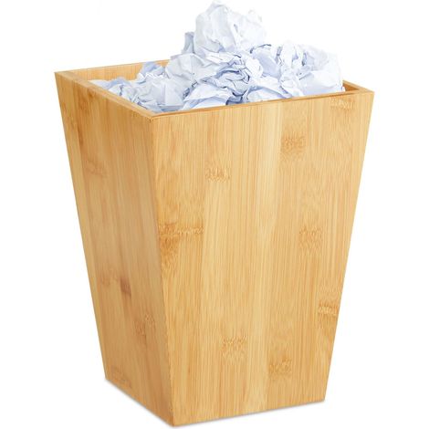 Cesta de papel de bambu
