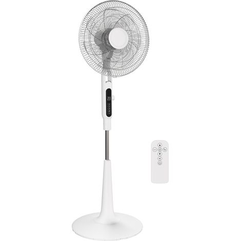 HOMCOM Standing Fan with 75 Degree Oscillation Mosquito Repellent Function