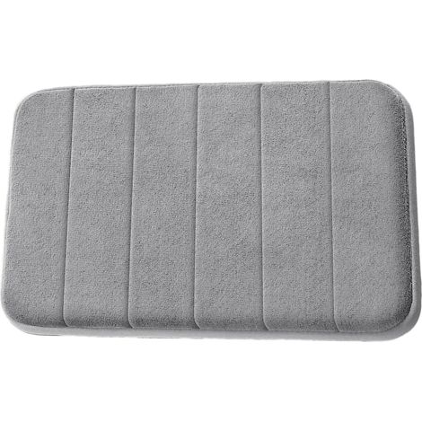 Tapis de sol absorbant et antidérapant pour salle de bain, porte de salle de bain, chambre ou salon, 40 x 60 cm (1/5)