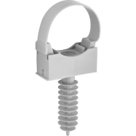 DEBFLEX - INSTACLIP + CHEVILLE Ø25 GRIS SACHET DE 10 - 709078