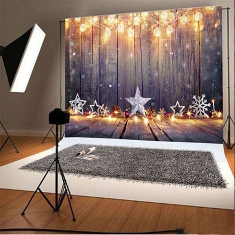 Arazzo - Sfondo natalizio stellato - 150x130 cm - Adatto per soggiorno, camera da letto, dormitorio, decorazione d'interni (1/4)