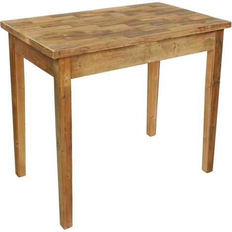 Tavolo arte povera rettangolare piccolo cm 71 x 120,5 x h 80 (1/4)