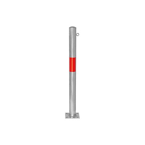 Poste barrera  para atornillar  Ø 76 mm  galvanizado al horno