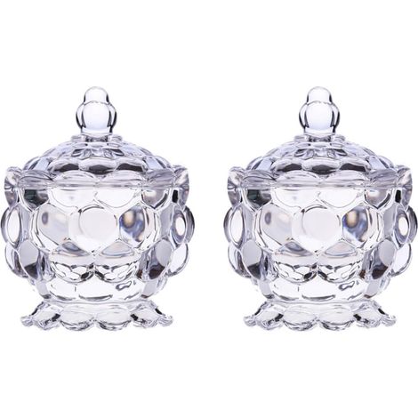 Lot de 2 bocaux de conservation en verre transparent pour (1/5)