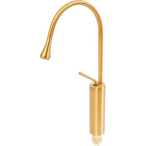 Mitigeur pour vasque, 30 cm, laiton, doré, eau chaude/froide (1/5)