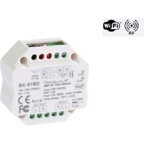 Modulo Smart Dimmer 220V AC Triac 1CHx1.5A Wi-Fi+RF 2.4G