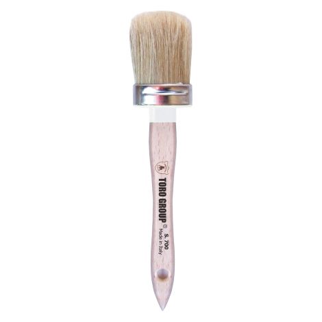 brosse ovale sA rie 700 petite brosse avec manche en bois poils blonds n 8