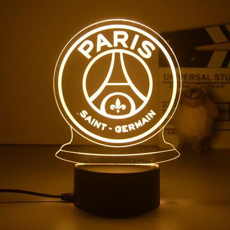 Veilleuse LED 3D pour chambre d'enfant aux couleurs du Liverpool Football Club, avec motif dessin animé