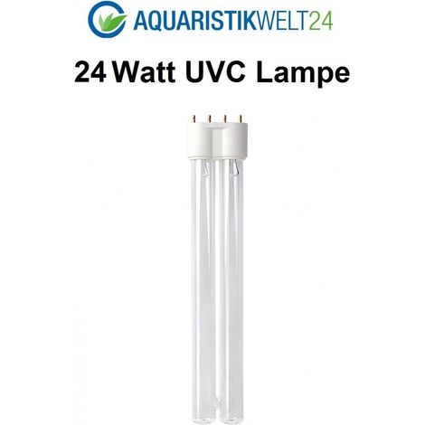 24 Watt UVC Ersatzlampe für Wasserklärer mit 2G11 Sockel