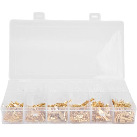 VURAHOME - 450 pièces Bornier à sertir pour fils Connecteurs mâles et femelles à épissure rapide pour batteries,DUBUNS (1/5)