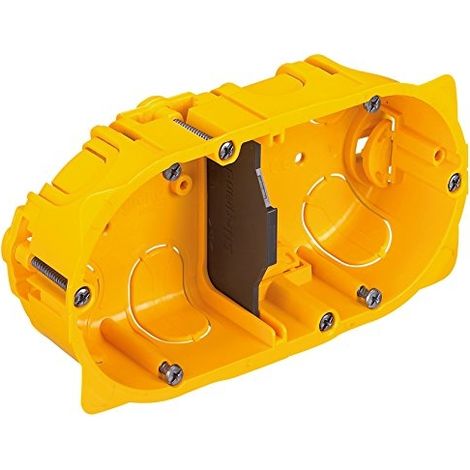 Legrand Modello doppia scatola da incasso gialla