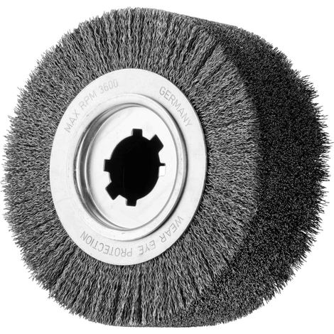 PFERD TOOLS Entgratbürste ungezopft RBU Ø 250x100x50,8 mm Bohrung Stahl-Draht-Ø 0,50mm stationär