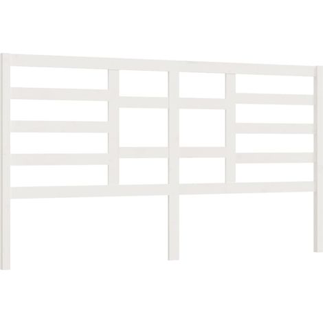 Cabecero accesorio para dormir mueble dormitorio 206 x 4 x 104 cm madera de pino blanco TDL0203712