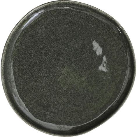 Lot de 6 Assiettes Plates "Black Forest" 27cm Vert (1/3)