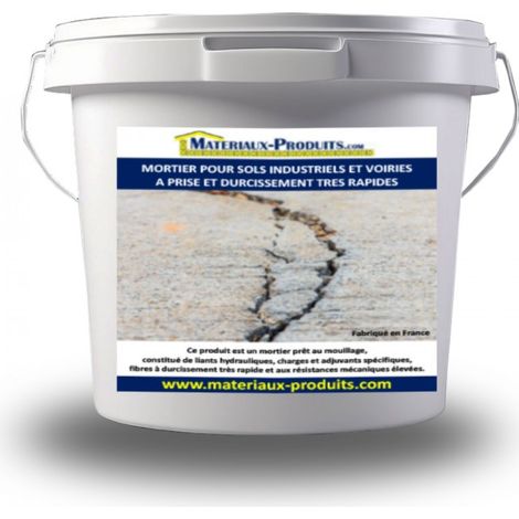 Mortier pour sols industriels et voiries à prise et durcissement très rapide - Pot de 6 kg Gris - MATPRO (1/4)