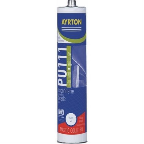 Mastic bâtiment PU 111 Ayrton gris - 24 cartouches de 300ml
